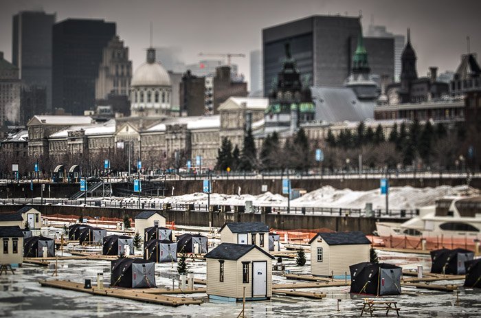 Ice fishing in the Old Port of MontrealISO 200 - 70mm - f4.5 - 1/125 sec (-2ev/0/+2ev)