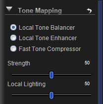 Local Tone Balancer Controls