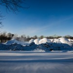 Montreal Snow Village preparation