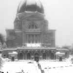 Saint-Josephs Oratory in the snow