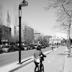 Bike Path on Blvd de Maisonneuve