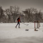 Ice Hockey in Parc Jeanne-Mance