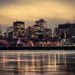 Montreal skyline at dusk