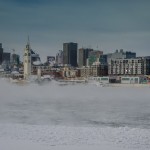 Montreal skyline in winter