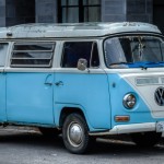 Old VW camper van