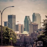 Downtown Montreal from McDougall road