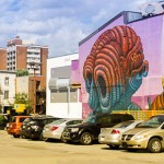 Murals on Blvd Saint-Laurent panorama