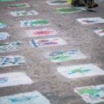 Kids street painting