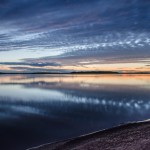 Sunset over Macamic Lake