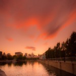Sunset at Bonsecours Basin