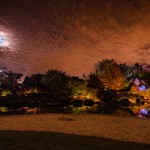 Illuminated Japanese Garden at Montreal Botanical Garden