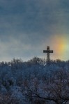Mount Royal Cross with mini rainbow