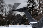 Sculpture at Montreal Botanical Garden