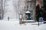 Rue Prince Arthur in the snow