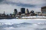 Montreal skyline from Bonsecours Basin