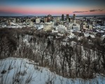 Montreal Winter skyline