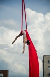 Aerial Silk performer