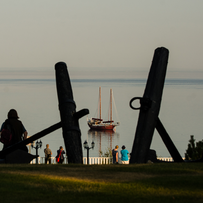 View from Tadoussac Hotel gardens