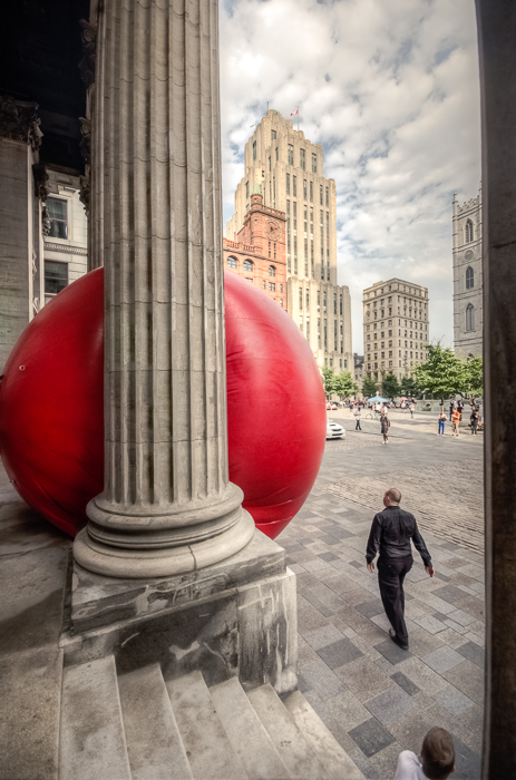 RedBall project at Place d'Armes