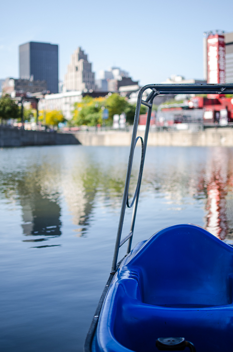 Pedalo at Bassin Bonsecours