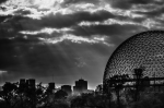 Biosphère with Montreal skyline