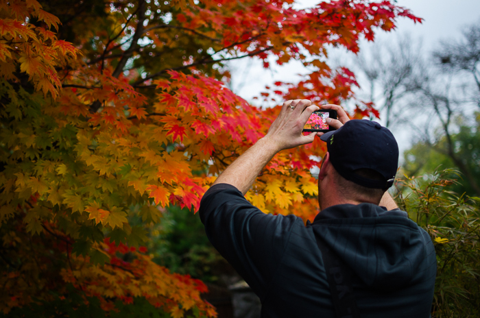 Paul capturing some Canadian autumn colours